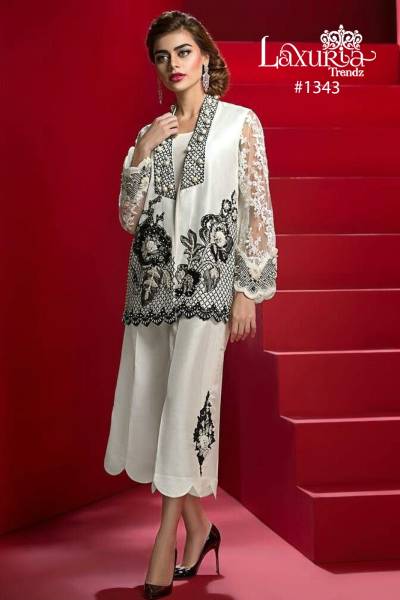 D.NO.1343 BY LAXURIA TRENDZ GORGEOUS HANDWORK WESTERN WEAR WHOLESALER IN INDIA